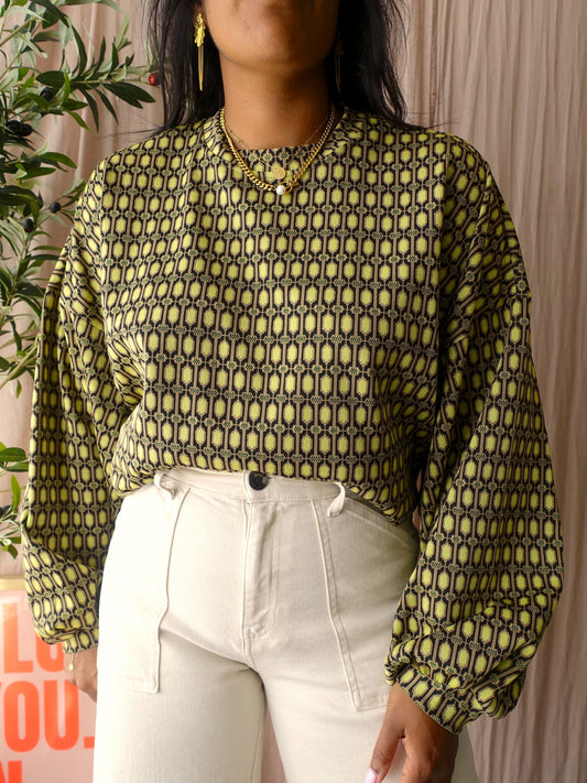 Refined Department Cristel jacquard sweater