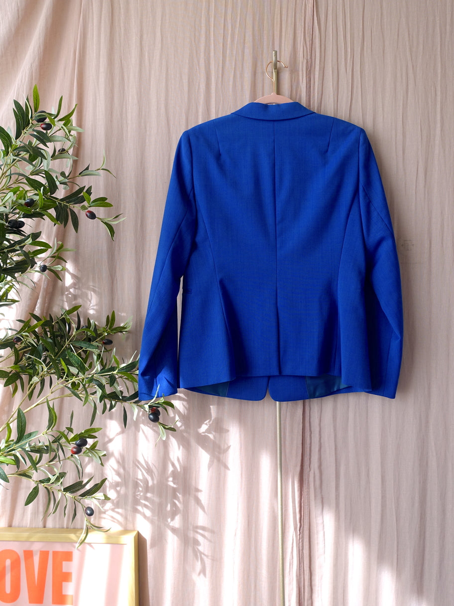 Reiss classic tailored fit blazer kobalt