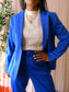 Reiss classic tailored fit blazer kobalt
