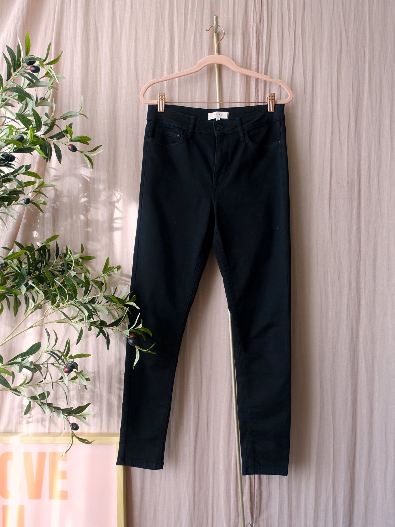 Reiss Lux super soft stretch mid rise skinny jeans