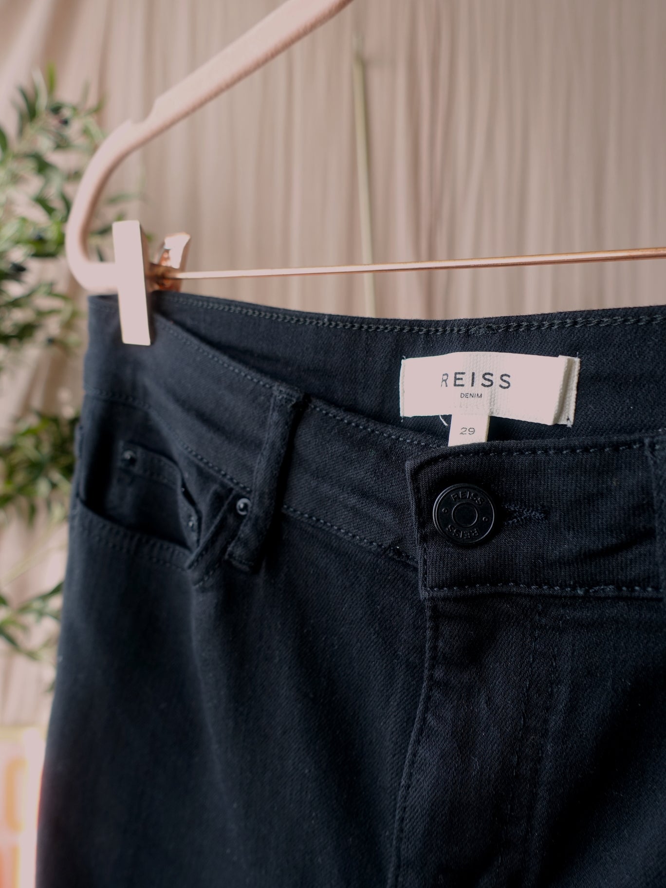 Reiss Lux super soft stretch mid rise skinny jeans