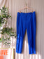 Reiss classic mid waist straight pantalon kobalt