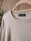 Repeat cashmere the perfect fine knit top oat melange