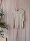 Repeat cashmere the perfect fine knit top oat melange