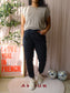 Repeat Cashmere classic lurex striped tee