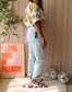Replay high waist carrot jeans bleached blue