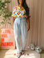 Replay high waist carrot jeans bleached blue