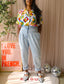 Replay high waist carrot jeans bleached blue