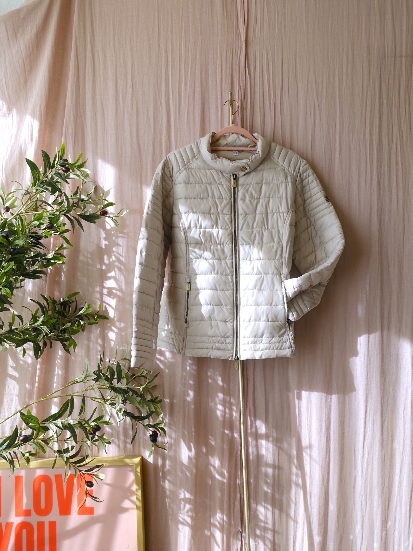 Reset light puffer jacket dallas snow white