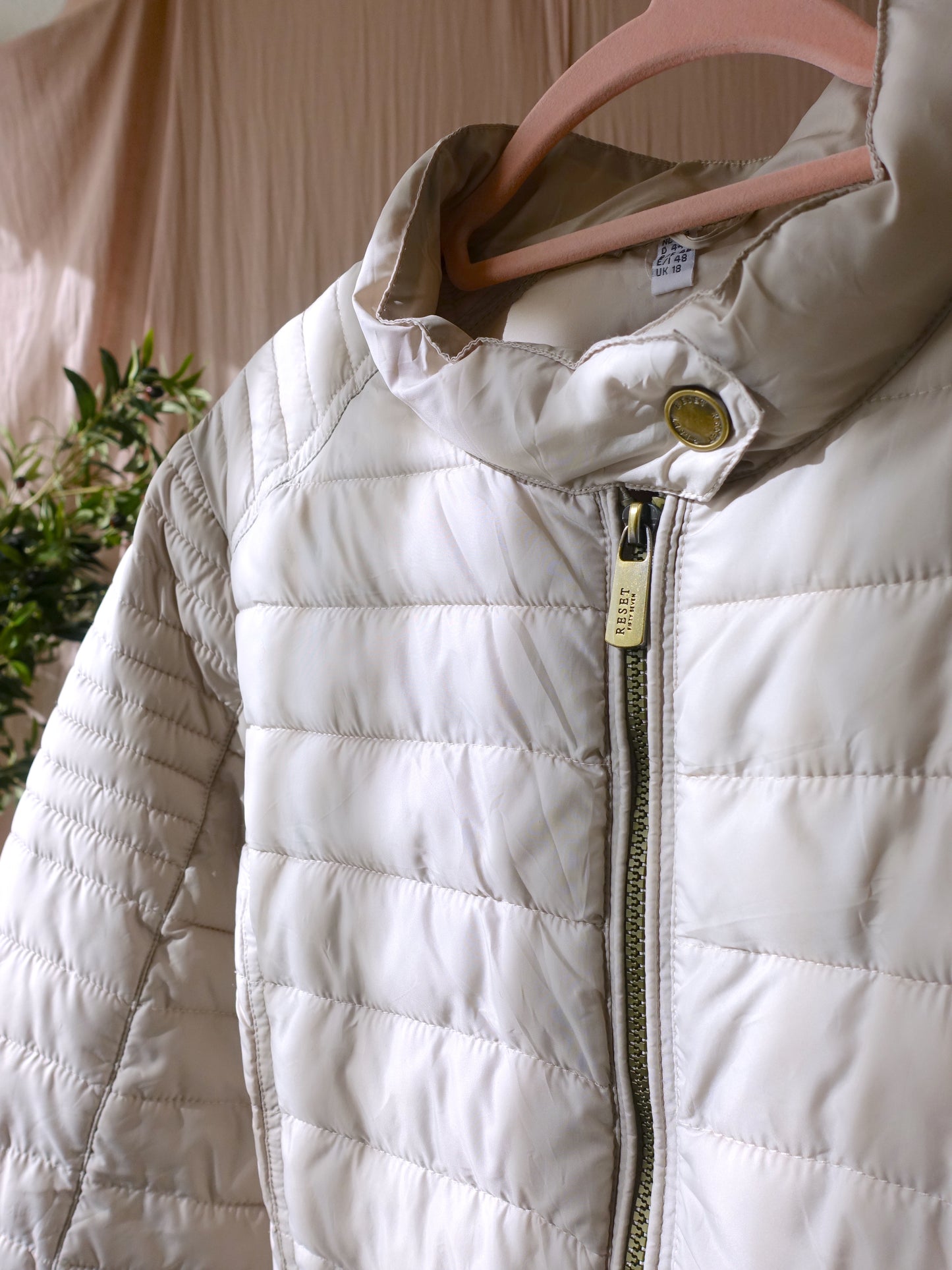 Reset light puffer jacket dallas snow white