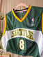 Vintage cropped Seattle Supersonics top emerald