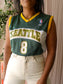 Vintage cropped Seattle Supersonics top emerald