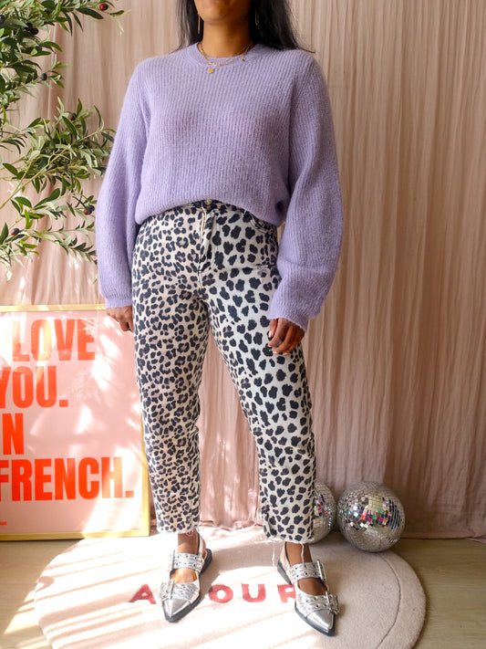 Riani luxury alpaca & mohairmix knit dusty lavender