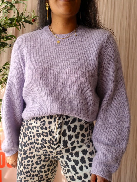 Riani luxury alpaca & mohairmix knit dusty lavender