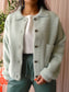 Rino & Pelle bubbly boxy fit shacket pastel mint