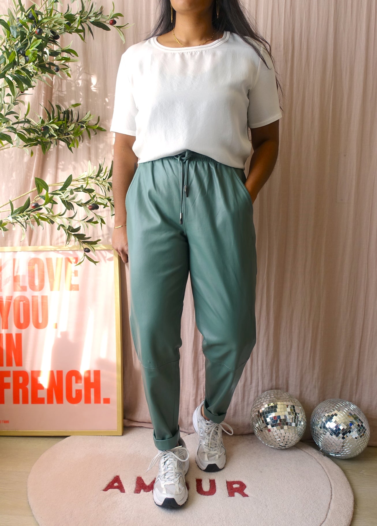 Weekend MaxMara silk mix top snow white