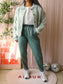 Rino & Pelle bubbly boxy fit shacket pastel mint