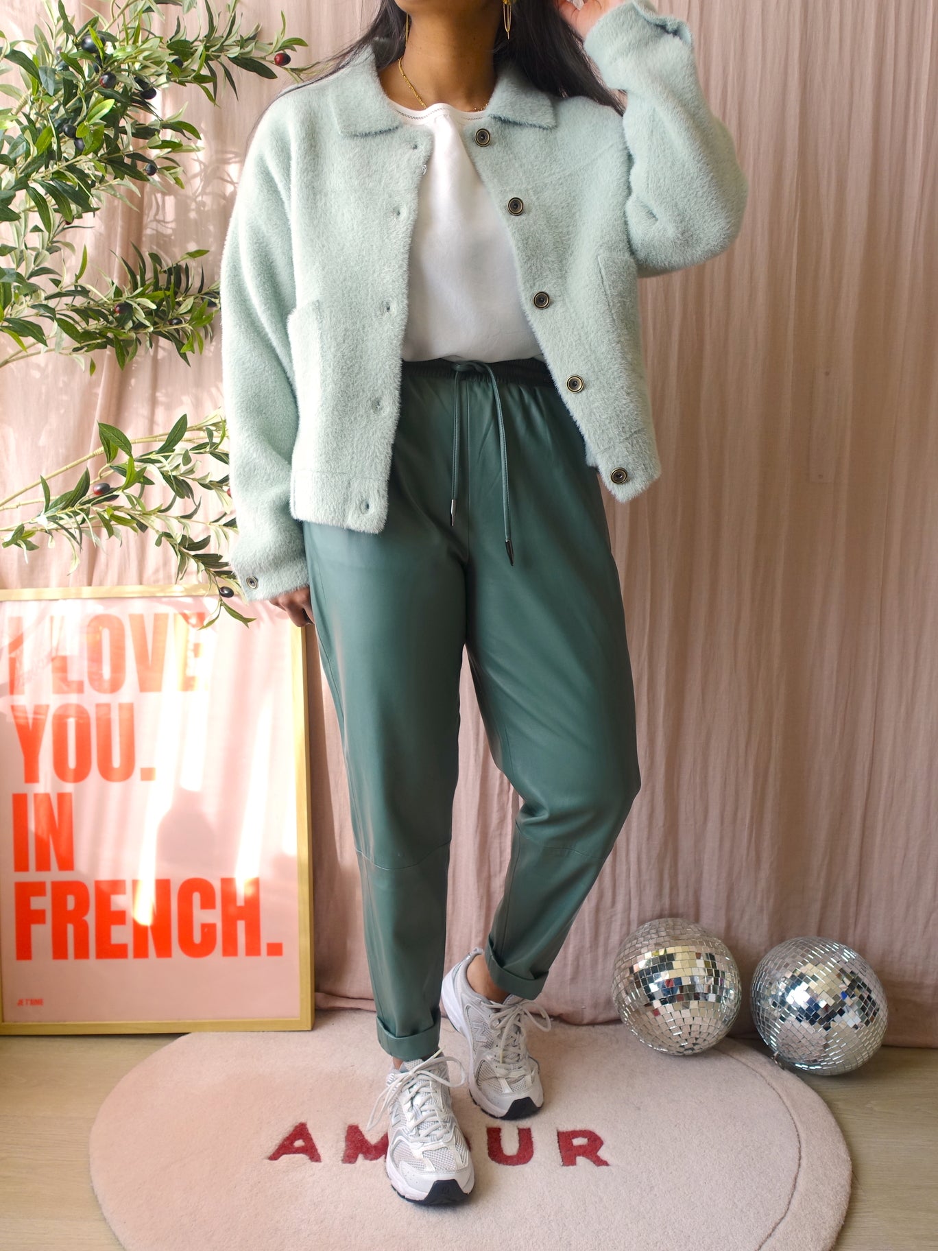 Weekend MaxMara silk mix top snow white