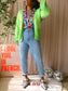 River Woods alpacamix ombre knit cardigan green flash