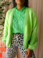 River Woods alpacamix ombre knit cardigan green flash