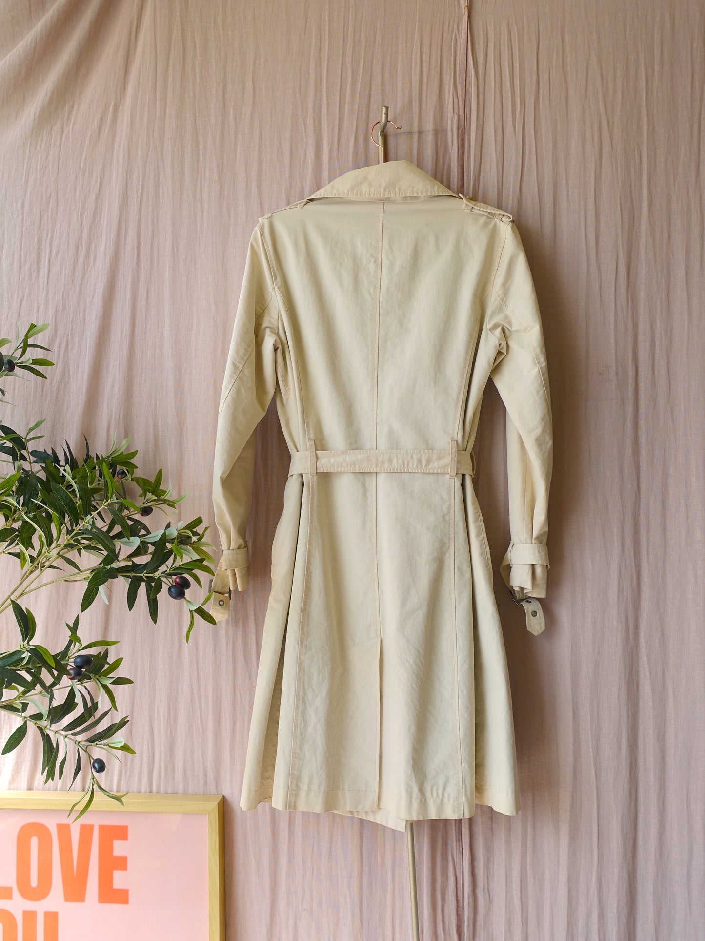 McGregor classic 90's designer trenchcoat panna cotta