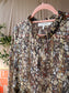 Munthe floral lurex jurk + onderjurkje