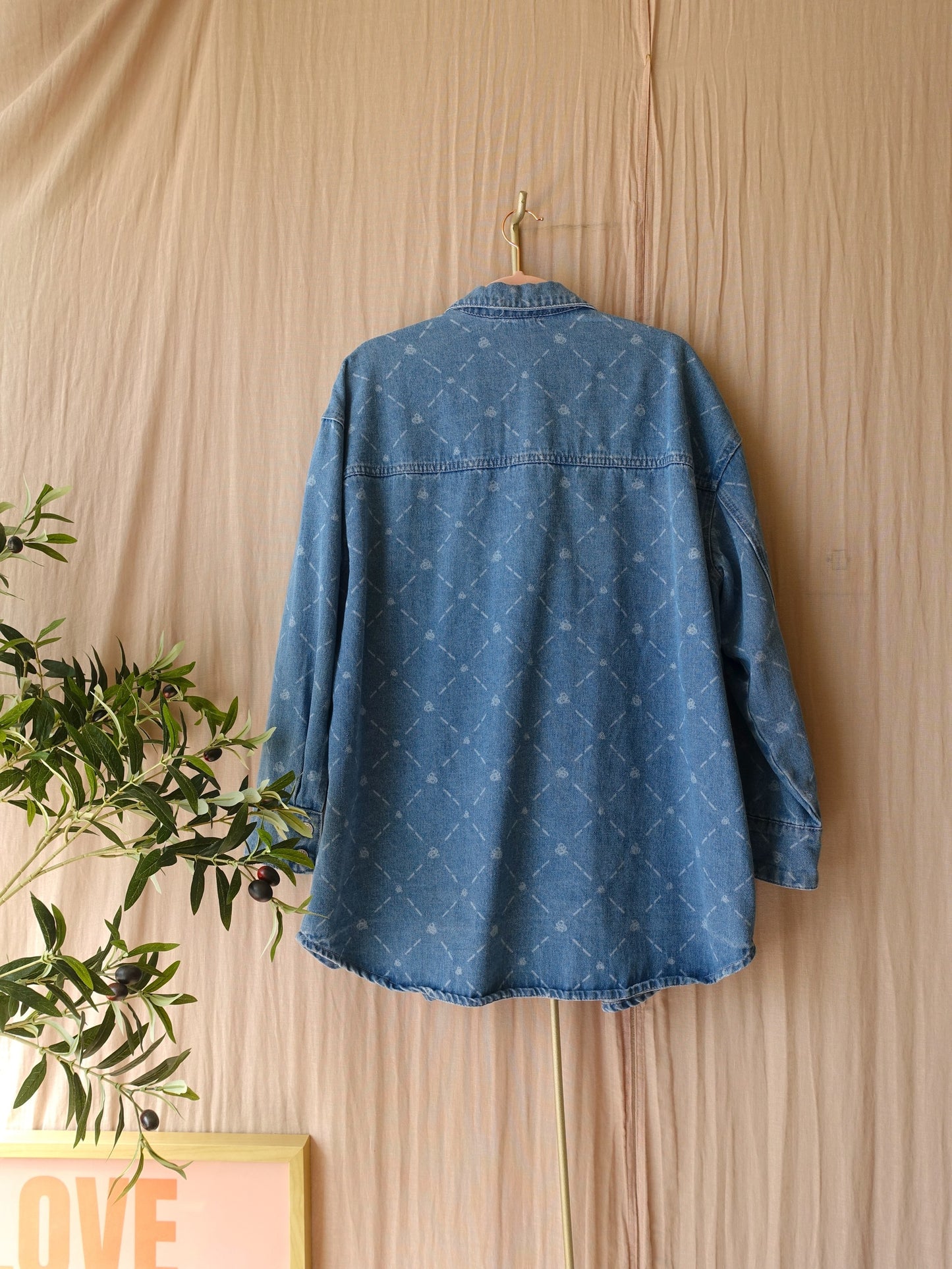 Shoeby oversized printed denim shacket