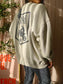 ROTATE Birger Christensen oyster grey enzyme sweater backprint