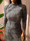 SET midi bodycon dots dress