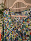 SET abstract print sheer maxi jurk