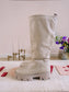 Sacha high leather chunky boots offwhite