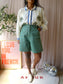 Sacrécoeur embroidered ali jungle blouse ecru