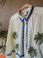 Sacrécoeur embroidered ali jungle blouse ecru