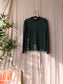Samsøe Samsøe long sleeve mesh top dark forest green