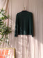 Samsøe Samsøe long sleeve mesh top dark forest green