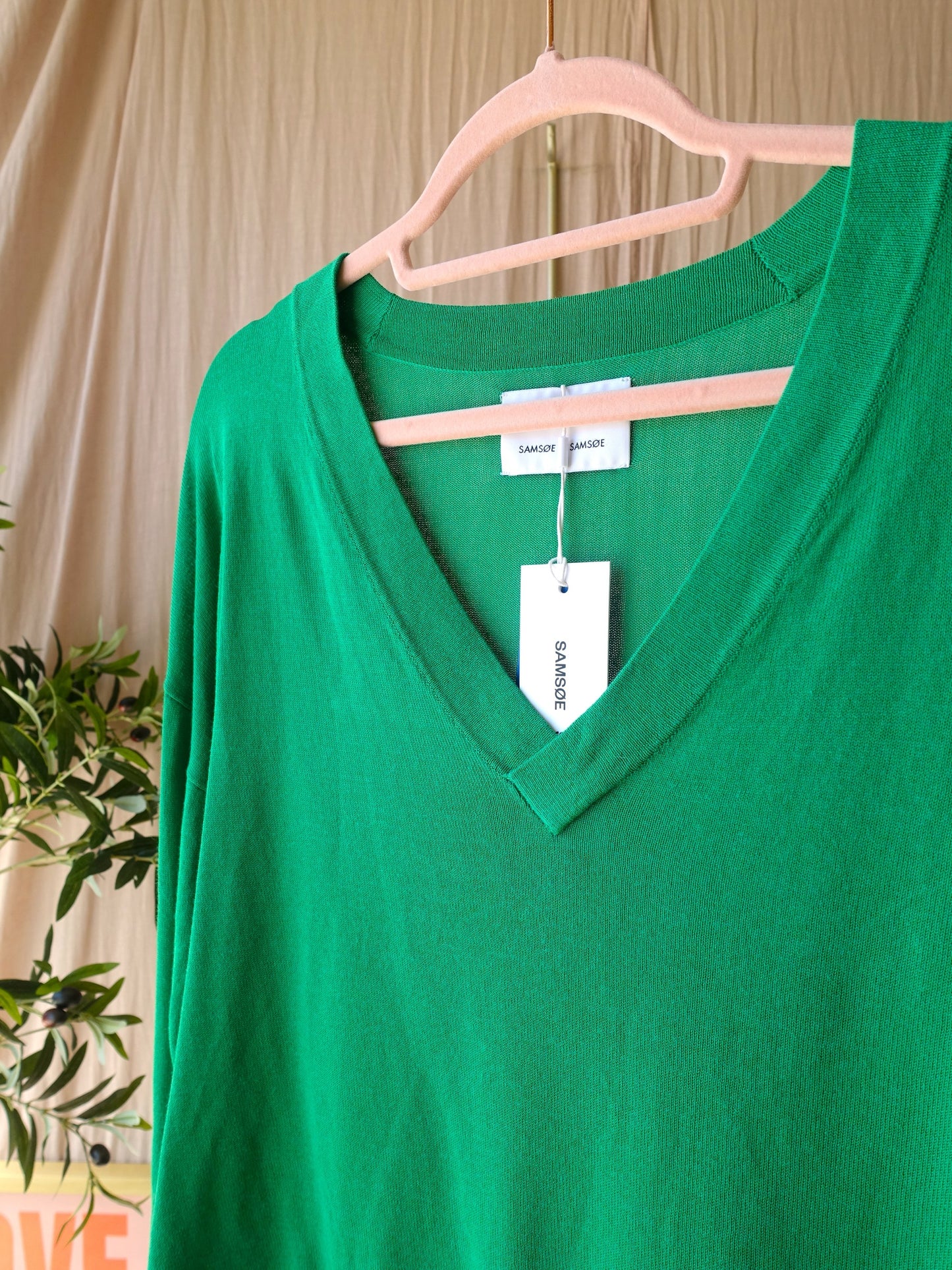 Samsøe Samsøe sona relaxed fit knit court green