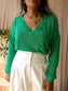 Samsøe Samsøe sona relaxed fit knit court green
