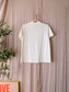 Closed uniseks embroidered cotton poloshirt ecru