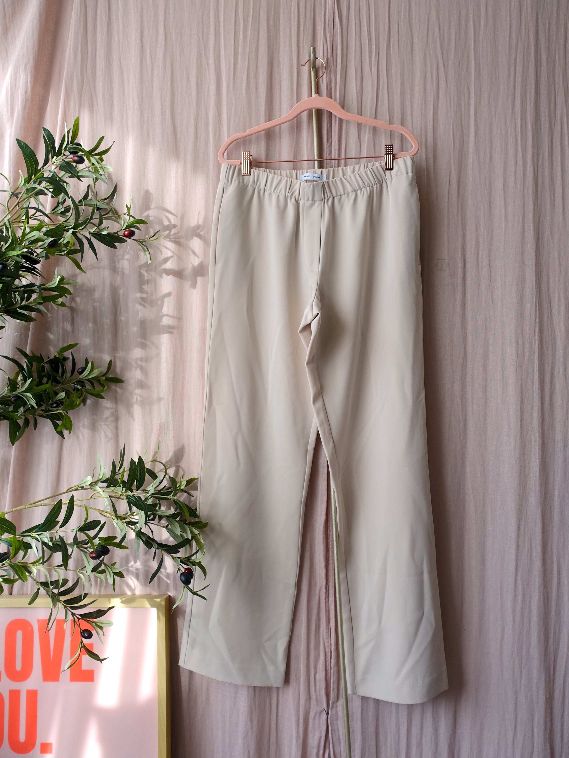 Samsøe Samsøe hoys straight pants quicksand
