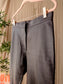 Sandro lamb leather cropped pants dark chocolate