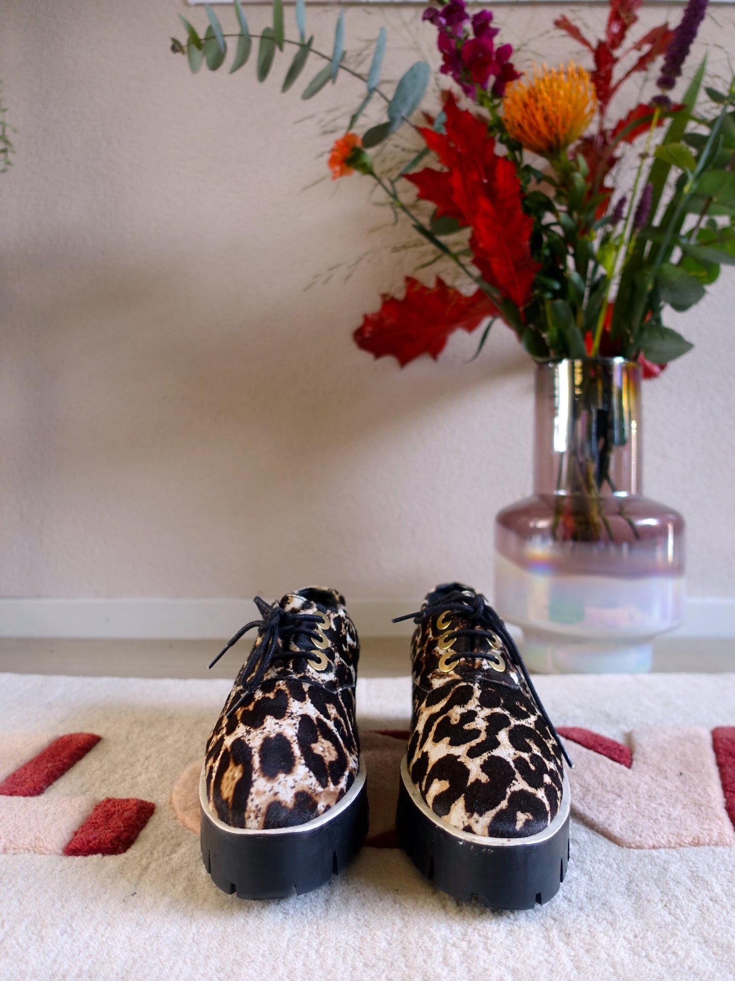 Sandro Paris Alec leopard chunky loafers