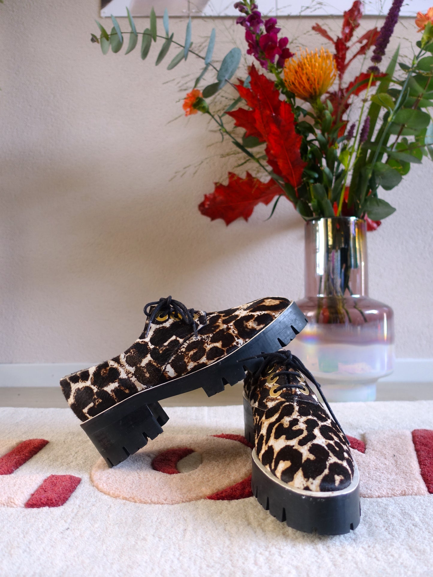 Sandro Paris Alec leopard chunky loafers