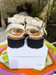 Sandro Eliane lizard effect sandalen ecru
