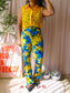 Sandro classic lace top golden yellow