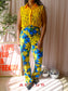 Sandro classic lace top golden yellow