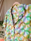 Sandro 100% silk shirt pastel print