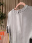 Yaya rib stretch knit tee cool gray