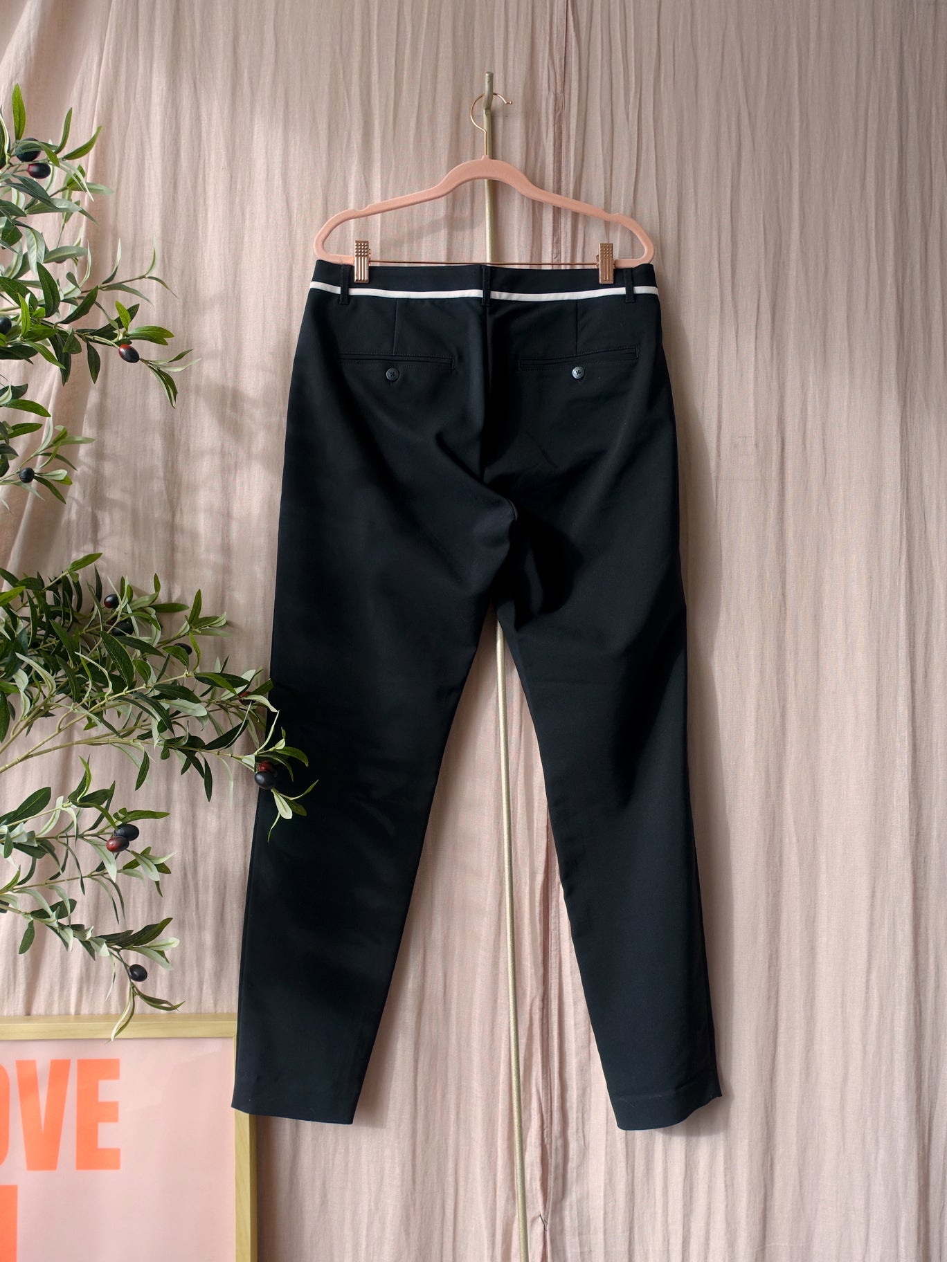 Sandwich slim oslo pantalon zwart