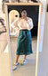 Scotch & Soda sequin midi rok deep teal