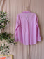 Zara poplin cotton pinstripe shirt cherry blossom